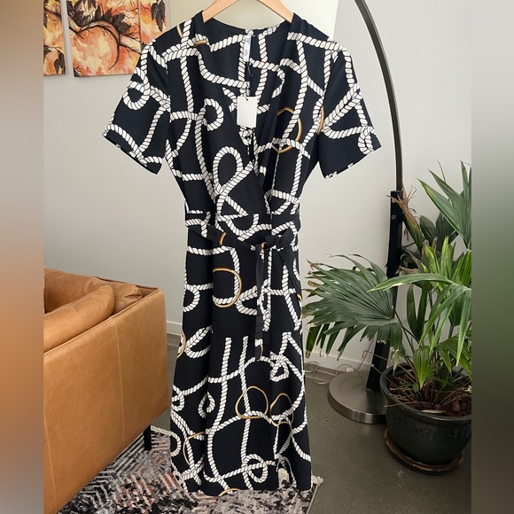 NWT Mango Wrap Midi Dress - Picture 2 of 7
